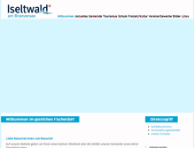 Tablet Screenshot of iseltwald.ch